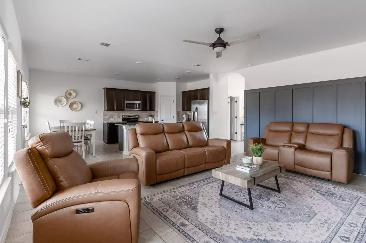 Real estate living room photo captured with the Tamron 17-28mm f/2.8 lens, showcasing wide-angle capabilities and sharpness.